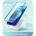 thumbnail image 2 of i-Blason Cosmo Series Case for iPhone 12 / iPhone 12 Pro 5G 6.1 inch (2020 Release), Slim Full-Body Stylish Protective Case with Built-in Screen Protector (Butterfly), 2 of 6