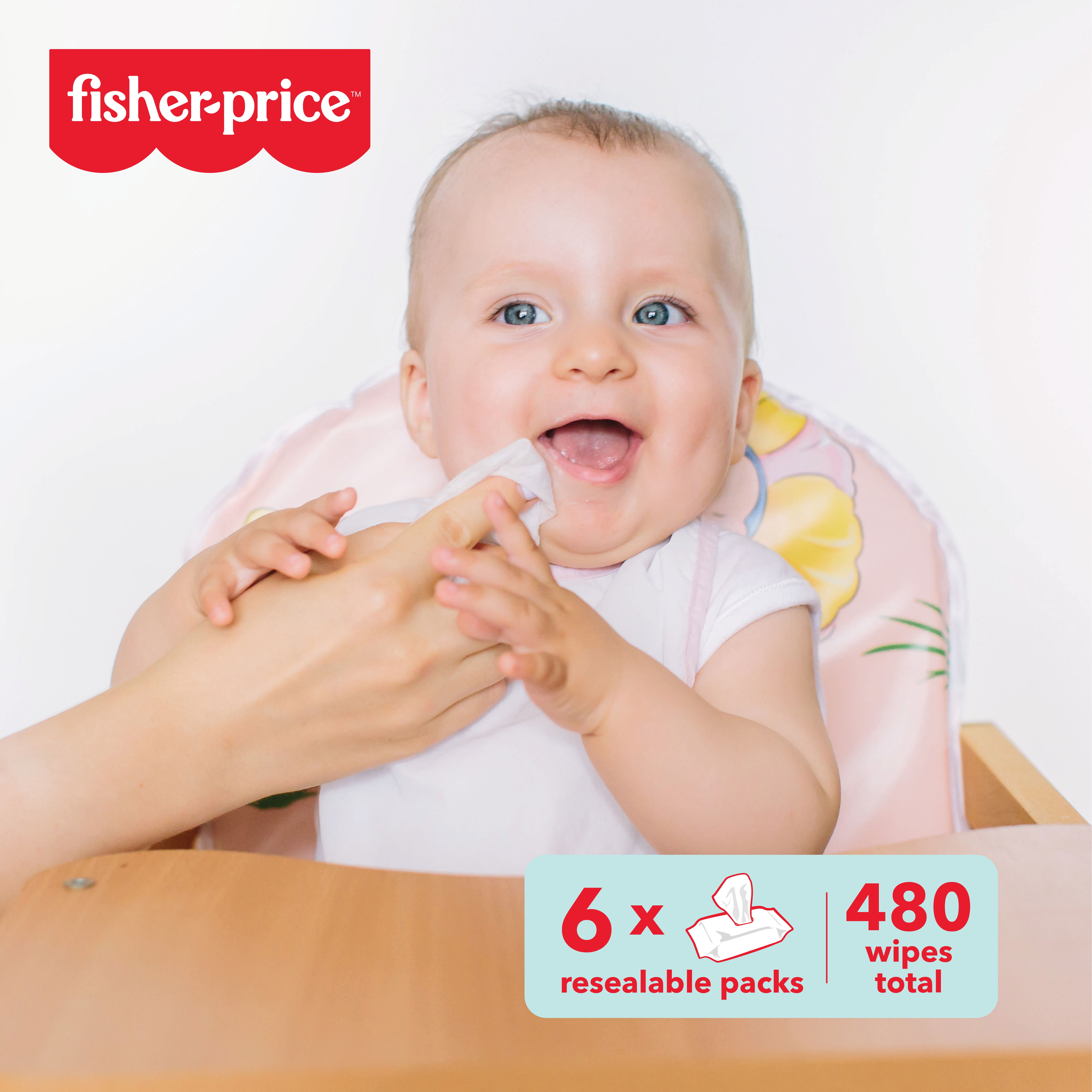 Fisher-Price Standard Wipes 72ct 2 pack, Total 144 pcs