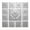 Gray, variant on 12 Pack 13.8×13.8 Inch Floral 3D Foam Panels, Peel & Stick Waterproof Self Adhesive Tiles for Bedroom Living Room Home Decor