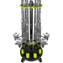 Adoreal Fishing Rod Holder, Fishing Pole Holders for Garage, Rod Rack Holds Up to 20 Rods with Rolling Wheels, Fishing Gear Equipment Storage Organizer, Fishing Gifts for Men