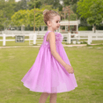 thumbnail image 3 of Sunny Fashion Girls Dress Violet 3D Floral Tulle Casual Formal Party 6 Years, 3 of 9
