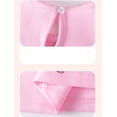 thumbnail image 4 of Bellafa Little Girl's Appliuqe Cotton Summer Dress Toddler Short Sleeve Tiered Swing A-Line Casual Sundress 2-7 Years, 4 of 7