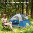 thumbnail image 3 of Gianna 2 Person Waterproof Camping Tent with Rainfly, Easy Setup Dome Tent with Mesh Windows & Skylights, Lightweight Portable Tent for Outdoor Camping, Festivals & Backyard, Blue, 3 of 7
