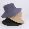 thumbnail image 6 of QASIEATN Everyday Wear Accessories for Women Outdoor Hiking Sun Hat Solid Wide Brim Bucket Hat Casual Breathable Fishing Cap, 6 of 9