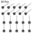 thumbnail image 4 of Uxcell 20 Packs M4 x 40mm Male Thread 14mm Head Knurled Knobs Thumb Screws Clamping Knobs, 4 of 5