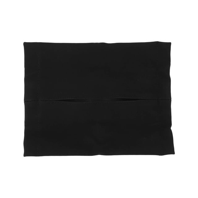 Soporte para Pañuelos de Coche Ticfox Estuche de Toallitas de Felpa Suave Negro