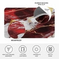 thumbnail image 3 of Marble Red Door Mat Indoor Outdoor,Modern Abstract Gold White Brick Stone Motif Non Slip Welcome Mat with Rubber Backing,Absorbent Fabric Front Door Mats Entryway Rug for Home Patio Entrance 24"x36", 3 of 9