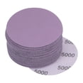 thumbnail image 1 of Paquete de 30 Discos de Lijado Morados de 3 Pulgadas 5000 Granos con Gancho y Bucle, Papel de Lija de Óxido de Aluminio Profesional, 1 of 5