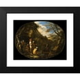 thumbnail image 2 of Salvator Rosa 14x11 Black Modern Framed Museum Art Print Titled - Landscape with Armed Men (circa 1640), 2 of 5