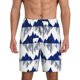 thumbnail image 1 of Balery Cartoon Iceberg Polar Bear Pantalones cortos de pijama de punto de algodón para hombre con cinturilla y bolsillos-Medium, 1 of 6