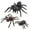 D, variant on IROINID Spider Black Spider Simulation Insect Solid Model Children Tricky And Scary 6PC