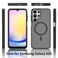 thumbnail image 4 of for Samsung Galaxy S24 Ultra Case: Magnetic Translucent Matte Shockproof Slim Compatible with MagSafe - Military Grade Drop Proof Hard Back Anti-Fingerprint Protective Cell Phone Cover,Darkpurple, 4 of 7