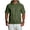 1#Army Green, variant on IAJDKMEK Men's Short Sleeve Hooded Shirt - Retro Casual Top, Vintage Shirt for Men, Soft Breathable Summer Pullover Shirt,Army Green L