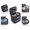 thumbnail image 2 of Bolsa de maquillaje LANDFOBO grande de 3 capas con organizador de viaje con asa, 2 of 6