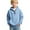 Blue, variant on longantii Boys Quarter Zip Hoodies - Waffle Knit Kids Long Sleeve Hooded Sweatshirts Teens Pullover Tops Clothes Light Gray 8-9 Years