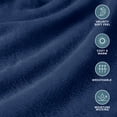 thumbnail image 4 of Bare Home Microplush Fleece Sheet Set - Ultra Soft - Deep Pocket - King, Dark Blue, 4 of 9