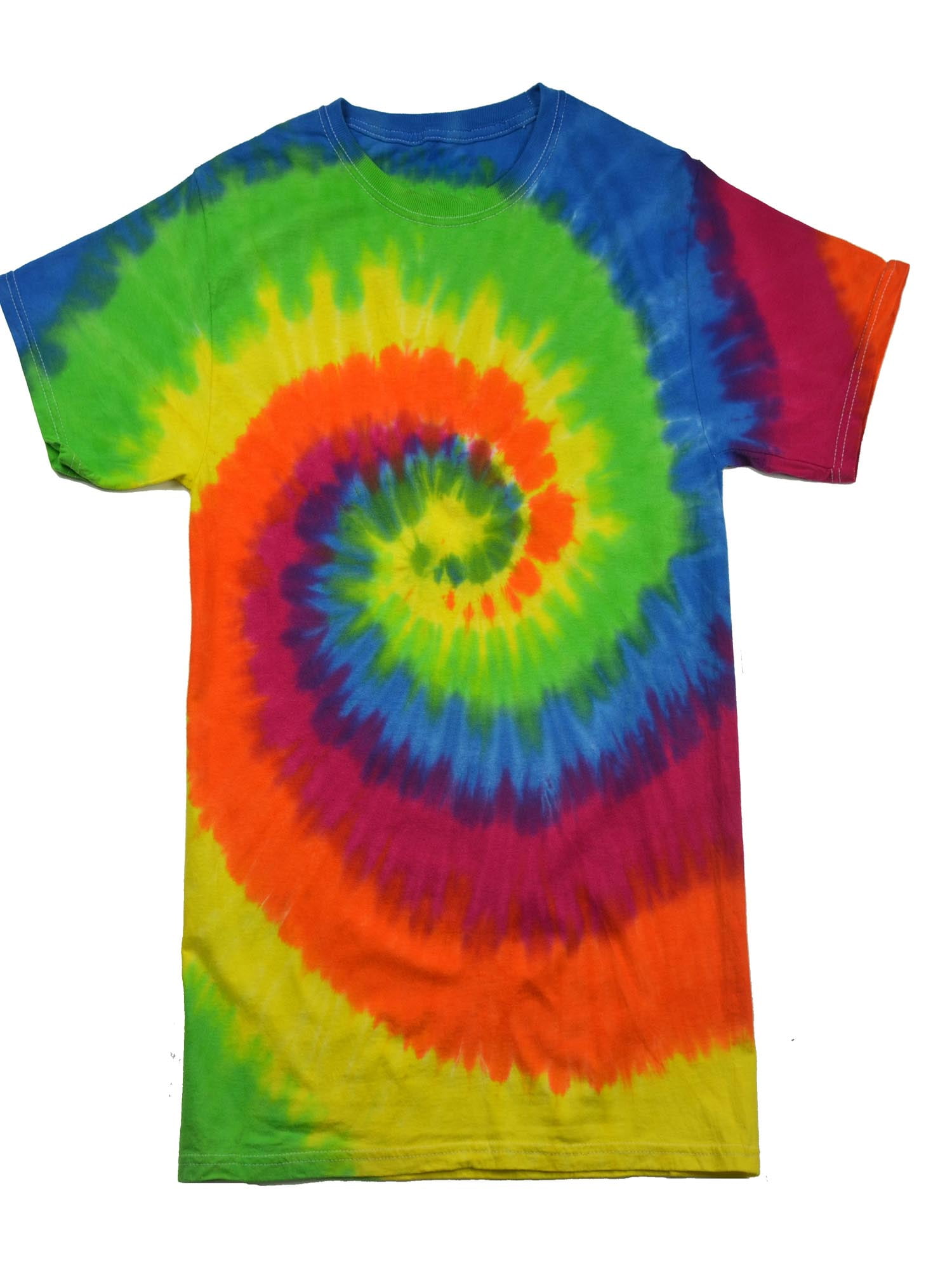 Tie Dye T-Shirts Rainbow kids Colortone - Walmart.com