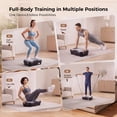 thumbnail image 5 of Patbrela Vibration Plate Exercise Machine, Whole Body Vibration Platform, 99 Vibration Levels, 9 Preset Programs, Resistance Bands, Remote & LED Display Controls, 350lb Capacity, Black, 5 of 10
