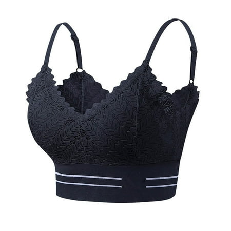 

Mackneog Best Bras for Women Women s Sexy Lace Back Halter Wrap Removable Gathered and Fitting Underwear cotton blend Push Up Bras for Women