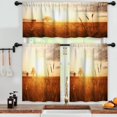 thumbnail image 3 of LALILO Kitchen Curtains and Valances Set of 3 36" Sunset Window Treatment Tiers for Window Decor, 3 of 5