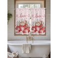 thumbnail image 4 of Valentine's Day Living Room Curtains 2 Panel, Eucalyptus Leaves Coffee Gifts Romantic Cafe Window Treatment, Farmhouse Bedroom Bathroom Kitchen Curtains Drapes 104"x45", 4 of 6