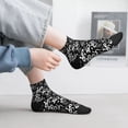 thumbnail image 2 of Fuzoiu Hand Drawn Snake Print Adult Socks, Crew Moisture-wicking Socks, Unisex Cushion Crew Socks,Casual Sports Ankle Socks, 2 of 7