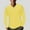 Yellow, variant on Compression Shirt Men Long Sleeve Slim Fit Stretch Muscle T Shirts Casual Solid V Neck Plus Size Running Gym Active Tee Top