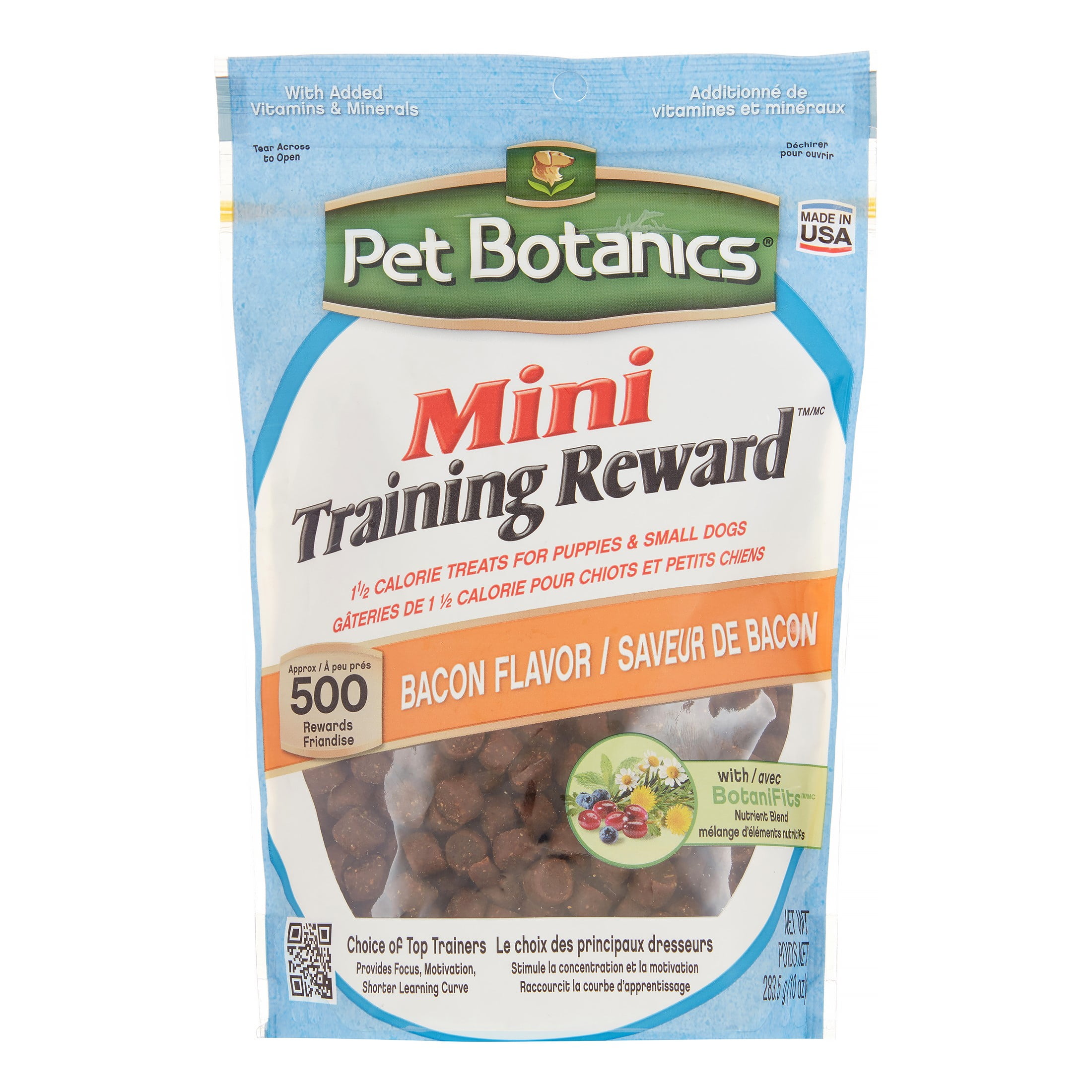 Pet Botanics Bacon Mini Training Reward Dog Treat, 10 Oz, 560 Ct