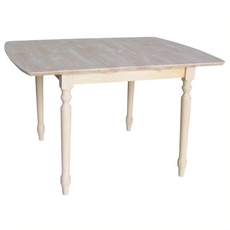 International Concepts Unfinished, Rectangular Square Wood Dining Table