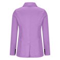 thumbnail image 4 of Lilgiuy Womens Coat Jacket Solid Long Sleeve Outerwear Tops,Purple,4(S) Winter Dresses for 2022, 4 of 5