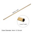 thumbnail image 2 of Uxcell 4mm OD 0.2mm Wall Thickness 250mm Length Brass Round Tube 2 Pack, 2 of 5