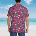 thumbnail image 3 of Lsque Summer Flamingo pattern Hawaiian Shirt for Men, Unisex Summer Beach Casual Short Sleeve Button Down Shirts-XX-Large, 3 of 9