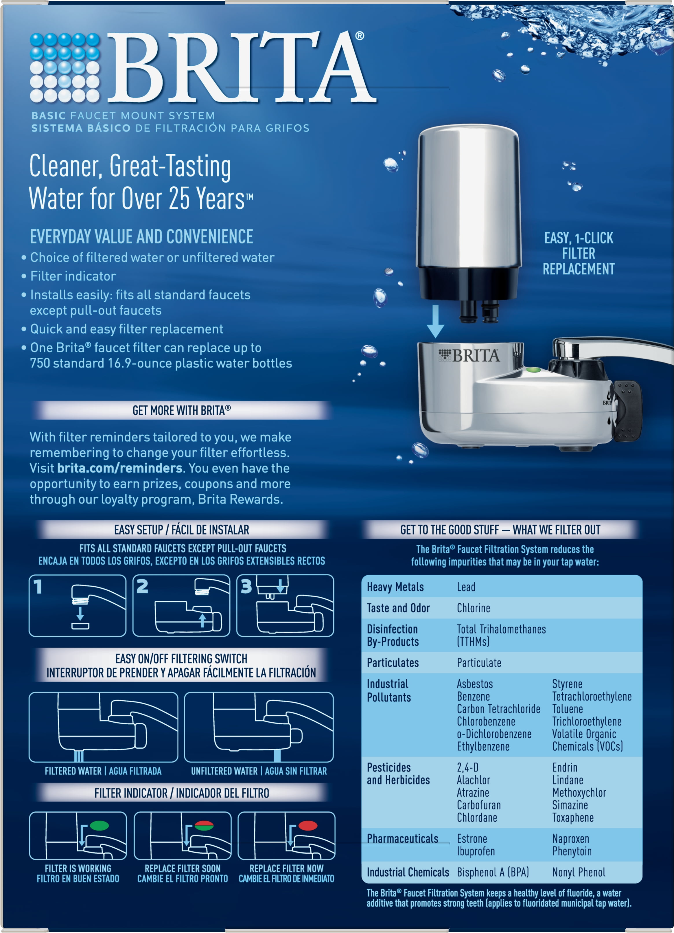 Brita Tap Water Filter System Water Faucet Filtration System With