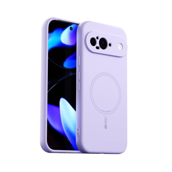 GadgetCom Magnetic Case Compatible with Google Pixel 9 , True Liquid Silicone Cover Shell With Camera Protection