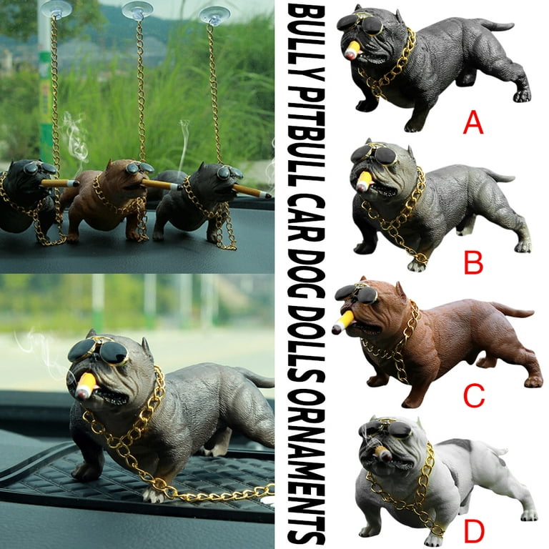 Car Bully Pitbull Dog Decoration Creative Car Interior Simulation