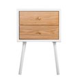 thumbnail image 4 of Table d'Appoint Universelle Abacus 2 Tiroirs Chêne Moderne et Blanc, 4 of 9