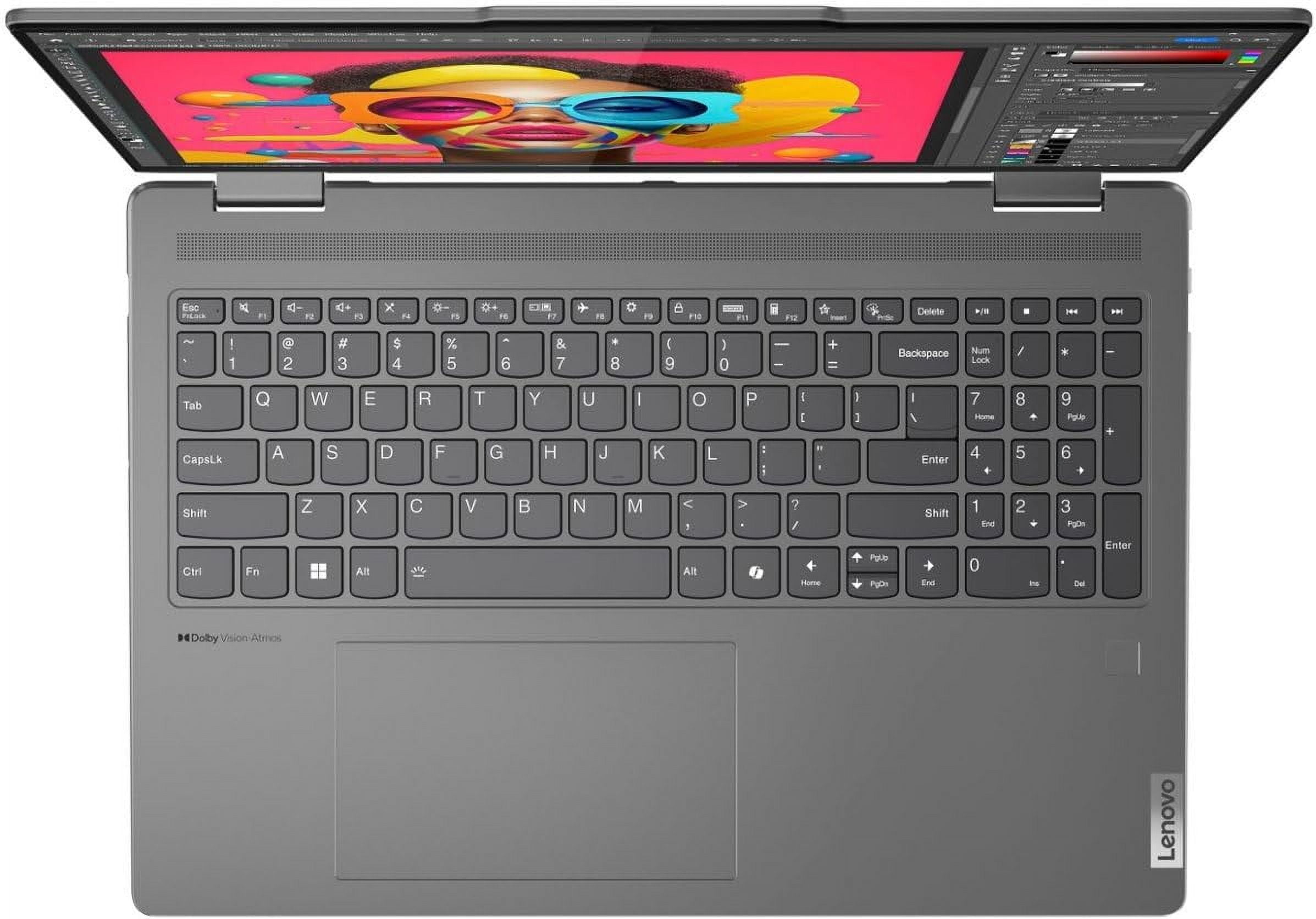 Lenovo 2024 Yoga 7 2-in-1 16" WUXGA IPS Touch Laptop 12-Core Intel Core Ultra 7 155U 16GB LPDDR5 512GB SSD Thunderbolt 4 USB-C w/DP WiFi AX BT Webcam HDMI2.1 Backlit KB Fingerprint Windows 11 Home