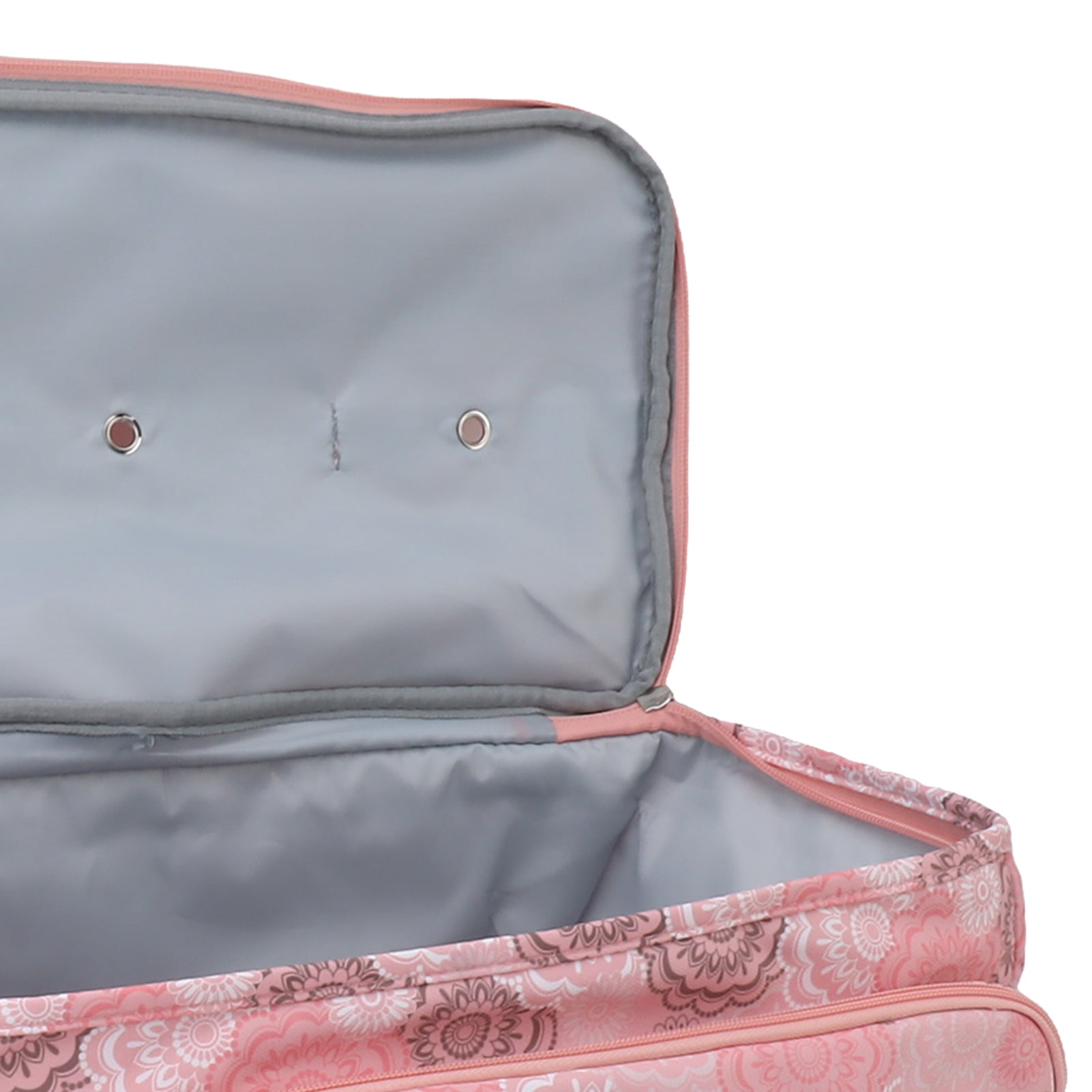 NFTIGB Pink Oxford Cloth Knitting Bag Multifunctional Portable Yarn Crochet Holder Storage Case Organizer for Needles & Sewing Supplies