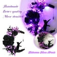 thumbnail image 3 of Halloween Flower Moon Light Wreaths For Home' Outdoor' Fence Wreath Decor,., 3 of 9