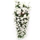 thumbnail image 1 of 2 racimos de pétalos de flores artificiales colgantes, flores artificiales colgantes de glicina para la decoración del hogar de la boda (blanco) ER, 1 of 5