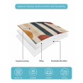 thumbnail image 5 of Abstract Boho King Size Down Alternative Comforter, Lightweight Comforter Quilt Bedding Set with Pillow Shams Vintage Multicolored Geometric Stripes All Seasons Bed Comforter Duvet Insert 96"x106", 5 of 7