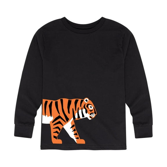Instant Message - Tiger Roaming - Toddler And Youth Long Sleeve T-Shirt