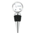 thumbnail image 1 of Cancer Constellation Sign Zodiac Bottle Stopper Stainless Steel Rubber Reusable, 1 of 4