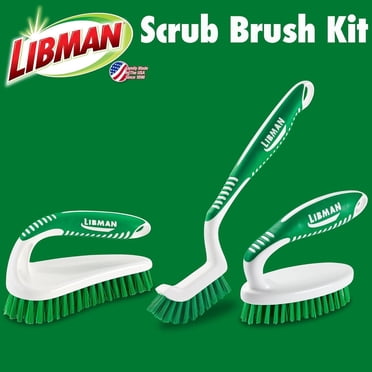 Libman Scrub Brush Kit - 3 Brushes That Actually Handle Every Cleaning Job