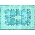 thumbnail image 1 of Ahgly Company Indoor Rectangle Persian Light Blue Traditional Area Rugs, 8' x 10', 1 of 4