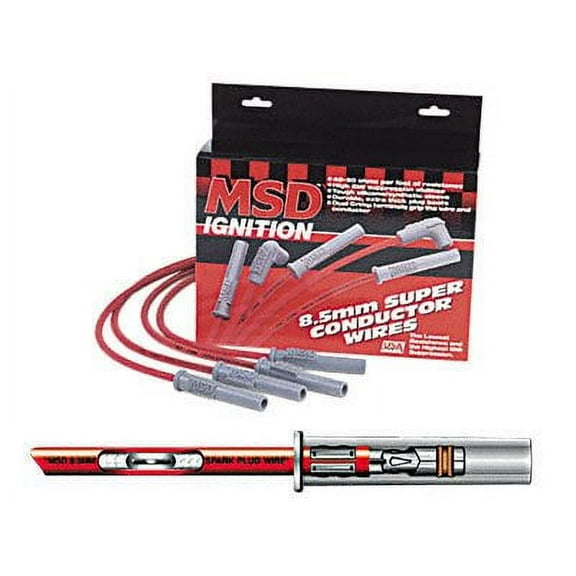 MSD Ignition 31179 Red 8.5mm Spark Plug Wire Set