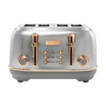 thumbnail image 3 of Open Box Haden Heritage 4 Slice Wide Slot Stainless Steel Toaster, Steel/Copper, 3 of 9