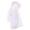 White, variant on UACY Rain Ponchos for Kids, Reusable Raincoats for Boys Girls with Hood and Sleeves, Waterproof Rain Jackets (Purple, 4-14 Years)