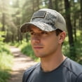 thumbnail image 2 of Jiibva American Flag Embroidered Baseball Hat Men USA Flag Net Mesh Baseball Breathable Cap for Outdoor, 2 of 7