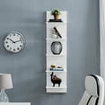 thumbnail image 5 of Danya B. White Finish Wide Column Wall Shelf, 5 of 6